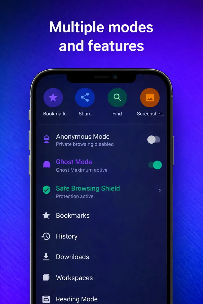 Bianex multiple browsing modes and features